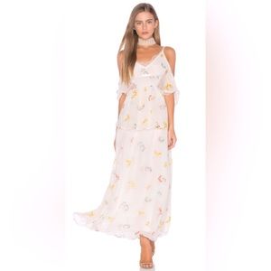 NWT Free People Magnolia Maxi Dress in Ivory Sz 4
